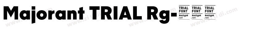 Majorant TRIAL Rg字体转换